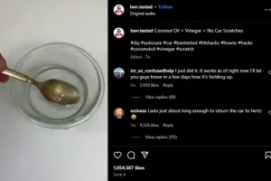 Tak perlu keluarkan ratusan ribu, trik hilangkan baret di bodi mobil ini cuma pakai 2 bahan dapur