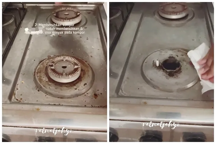 Bukan pakai sabun, ini trik bersihkan noda minyak membandel di kompor cuma dengan 1 jenis buah