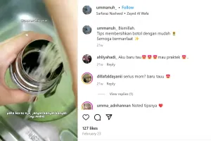 Tanpa sikat atau spons, ini cara hilangkan kerak dan ampas kopi di termos cuma pakai 1 bahan makanan