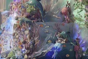 Bertema under the sea, 9 potret wedding cake Thariq dan Aaliyah Massaid ini detailnya ciamik