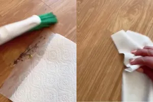Tanpa vacuum cleaner atau pengki, trik angkat debu cuma pakai 1 alat dapur ini bikin lantai kinclong