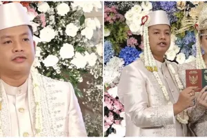 11 Momen akad nikah komika Dustin Tiffani dengan Ditha Rizky Amalia, nominal uang maharnya unik