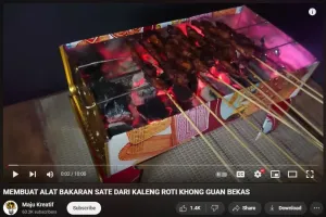 Bukan dijadikan celengan, pria ini punya trik sulap kaleng biskuit bekas jadi alat masak