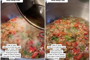 Tak perlu ditusuk lidi atau dibelah, trik goreng cabai agar tidak meletus dan tetap matang sempurna