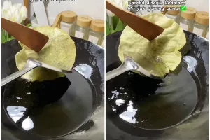 Bukan disiram minyak, ini trik goreng kerupuk supaya nggak boros minyak dan lebih renyah hasilnya