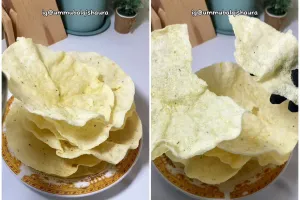 Bukan disiram minyak, ini trik goreng kerupuk supaya nggak boros minyak dan lebih renyah hasilnya