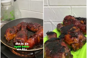 Tanpa alat panggang khusus, ini trik bikin ayam bakar praktis dan antigagal cuma pakai 1 adonan bumbu