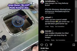 Cuma perlu modal Rp7.000-an, cara atasi kompor gas berbunyi "blup" ini nggak pakai ribet