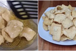 Trik bikin kerupuk tempe semakin renyah dan mengembang sempurna, rahasianya ada di 1 bahan ini