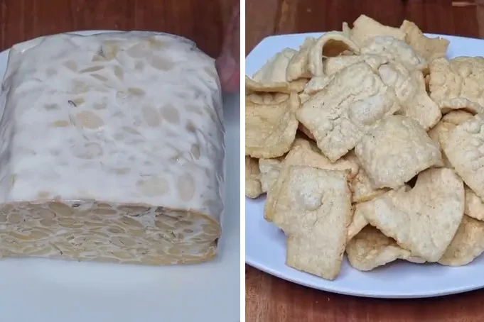Trik bikin kerupuk tempe semakin renyah dan mengembang sempurna, rahasianya ada di 1 bahan ini