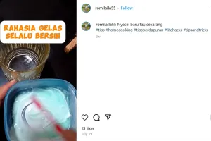 Tak perlu direndam air sitrun, ini trik mengatasi gelas kaca menguning agar bening lagi seperti baru