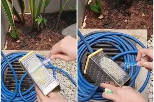 Sering memarut kunyit? Ini trik ampuh menghilangkan kerak kunyit membandel di parutan pakai 1 bahan