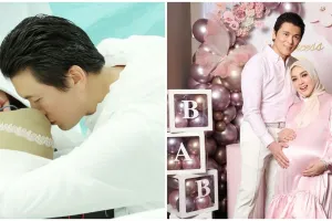 Melahirkan tepat di momen ulang tahun, ini 9 potret persalinan anak pertama Syahrini dan Reino Barack