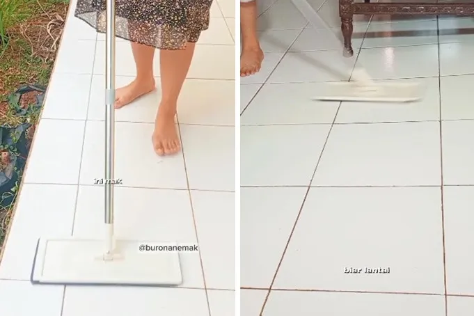 Tak gunakan sabun pel khusus, ini trik mengepel agar lantai kesat dan wangi ditambah 1 bahan dapur