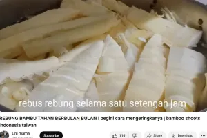 Mantan TKW ini punya trik mengeringkan rebung agar awet dan tak busuk berbulan-bulan meski tanpa oven