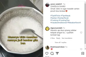 Bukan diberi daun pisang, ini trik perbaiki santan telanjur pecah saat dimasak agar rasa tak berubah