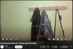 Nggak perlu beli, intip trik pria bikin gantungan baju kokoh dan kece modal 1 sampah dapur