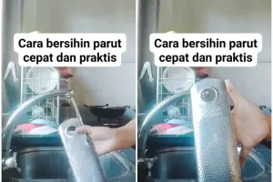 Jangan digosok spons atau sabut kawat, ini cara hilangkan sisa kelapa di parutan agar tangan tak luka
