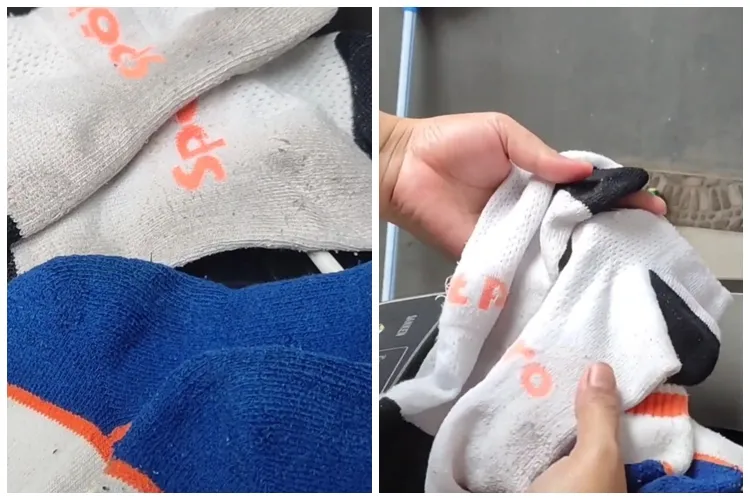Tak disikat, trik emak-emak cuci kaus kaki buluk jadi bersih seperti baru ini ditambah 1 bahan dapur