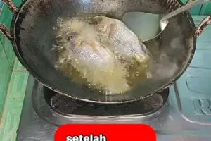 Tak perlu ditaburi tepung, ini trik goreng ikan biar tak lengket di wajan cukup tambah 1 bumbu dapur