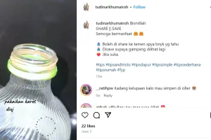 Trik menuang minyak goreng dari botol supaya tidak luber dan mudah tumpah, cukup pakai 1 alat ini