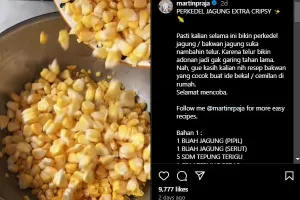 Chef ini bagikan trik ampuh goreng perkedel jagung, renyah tahan lama meski tanpa ditambah baking soda