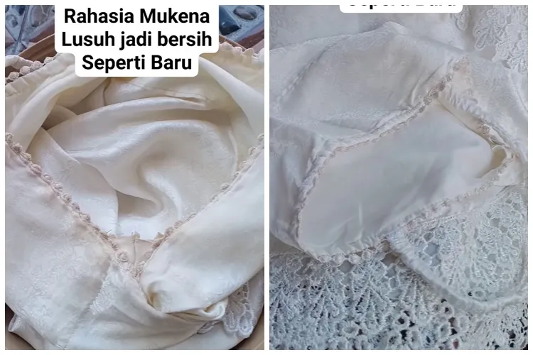Tanpa pemutih, ini cara cuci mukena lusuh dan kusam agar bersih lagi pakai 1 bahan dapur