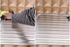 Cara bersihkan kerak menguning di wastafel cuci piring ini aman tanpa bekas, cukup pakai 2 bahan dapur