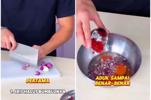 Tak perlu tepung atau soda kue, ini cara bikin telur barendo ala Padang yang renyah dan keriting
