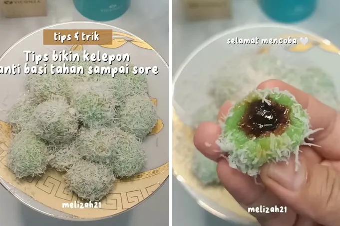Trik agar klepon lebih awet dan tak cepat basi meski seharian di suhu ruang, rahasianya di 1 bahan ini