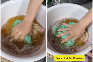 Tak perlu direbus dulu, ini trik cuci serbet kotor dan berminyak agar bersih kesat