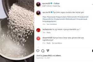 Lebih hemat gas, ini trik rebus sagu mutiara biar nggak lengket dan matang sempurna dalam 12 menit