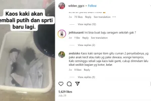 Cuma direndam, ini trik cuci kaus kaki dekil dan kotor agar putih seperti baru pakai 3 bahan dapur