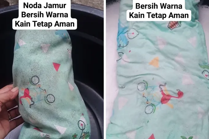 Tanpa disikat dan direndam pemutih, ini trik hilangkan bintik jamur di guling supaya warna tak luntur
