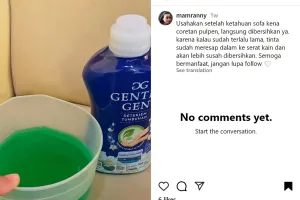 Cuma tambah 1 bahan dapur, ini cara bersihkan sofa dari coretan pulpen agar cepat kering tanpa dijemur