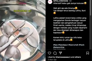 Tanpa saringan, dandang, dan panci khusus, ini trik mengukus makanan cuma pakai 1 alat makan
