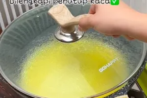 Trik bikin telur dadar lauk nasi kuning jadi lebih tebal dan kenyal, cuma tambah 1 bahan makanan