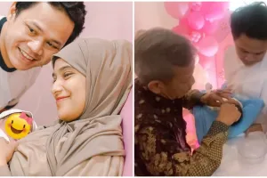9 Momen Nadya Mustika gelar akikah anak pertamanya dengan Iqbal Rosadi, acaranya sederhana di rumah