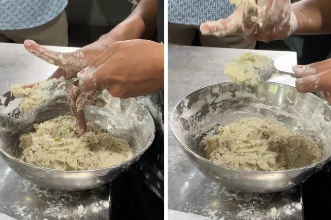 Cara mengatasi adonan dimsum yang lengket dan sulit dicetak, cukup tambah 2 bahan ini