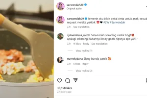 Jadi menu kesukaan Betrand Peto, intip cara Sarwendah masak nasi goreng