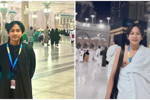 9 Momen Fajar Sadboy khusyuk jalani ibadah umrah, tak kuasa menahan tangis haru