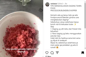 Tak perlu blender atau chopper, ini trik menghaluskan daging sapi agar hasilnya tetap lembut