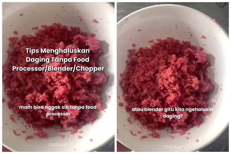 Tak perlu blender atau chopper, ini trik menghaluskan daging sapi agar hasilnya tetap lembut