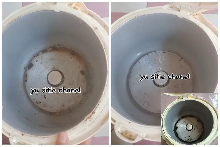 Tak perlu racikan bahan khusus, ini cara bersihkan kerak hitam di dasar rice cooker dalam 15 menit