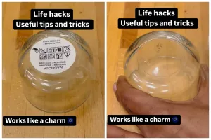 Bukan diolesi minyak kayu putih, trik hilangkan stiker di wadah makan ini bersih tak tinggalkan bekas