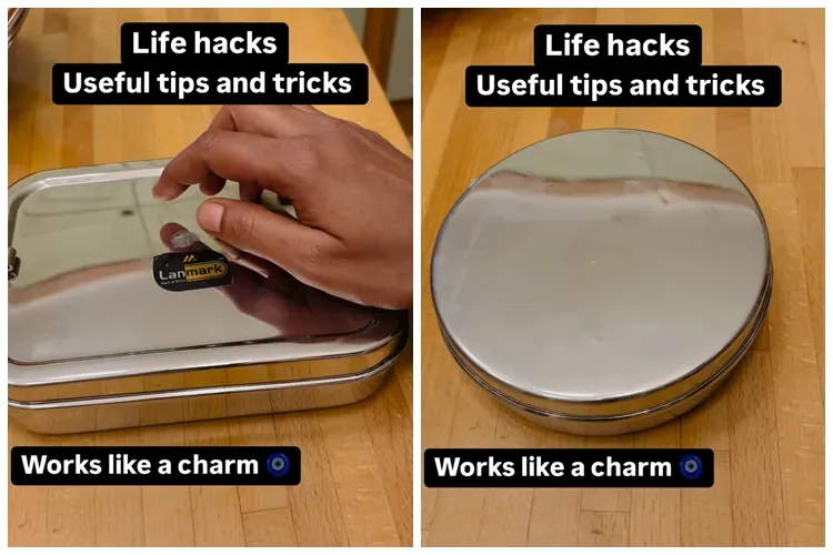 Bukan diolesi minyak kayu putih, trik hilangkan stiker di wadah makan ini bersih tak tinggalkan bekas