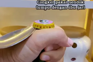 Bisa bikin tangan luka, ini trik cepat dan aman membuka tutup botol kaca cuma dalam 1 detik