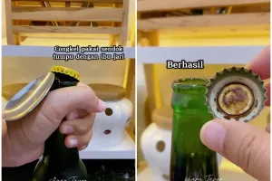 Bisa bikin tangan luka, ini trik cepat dan aman membuka tutup botol kaca cuma dalam 1 detik