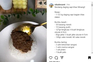 Tak perlu tumis bumbu, trik masak rendang ini bikin rasanya semakin nendang bak di Rumah Makan Padang