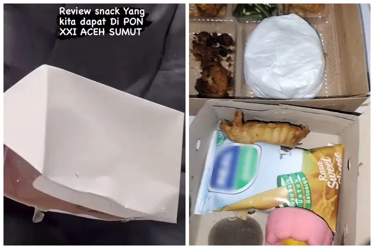 7 Potret snack para atlet di PON Aceh-Sumut 2024 ini bikin miris, isi kotaknya ada santan kemasan